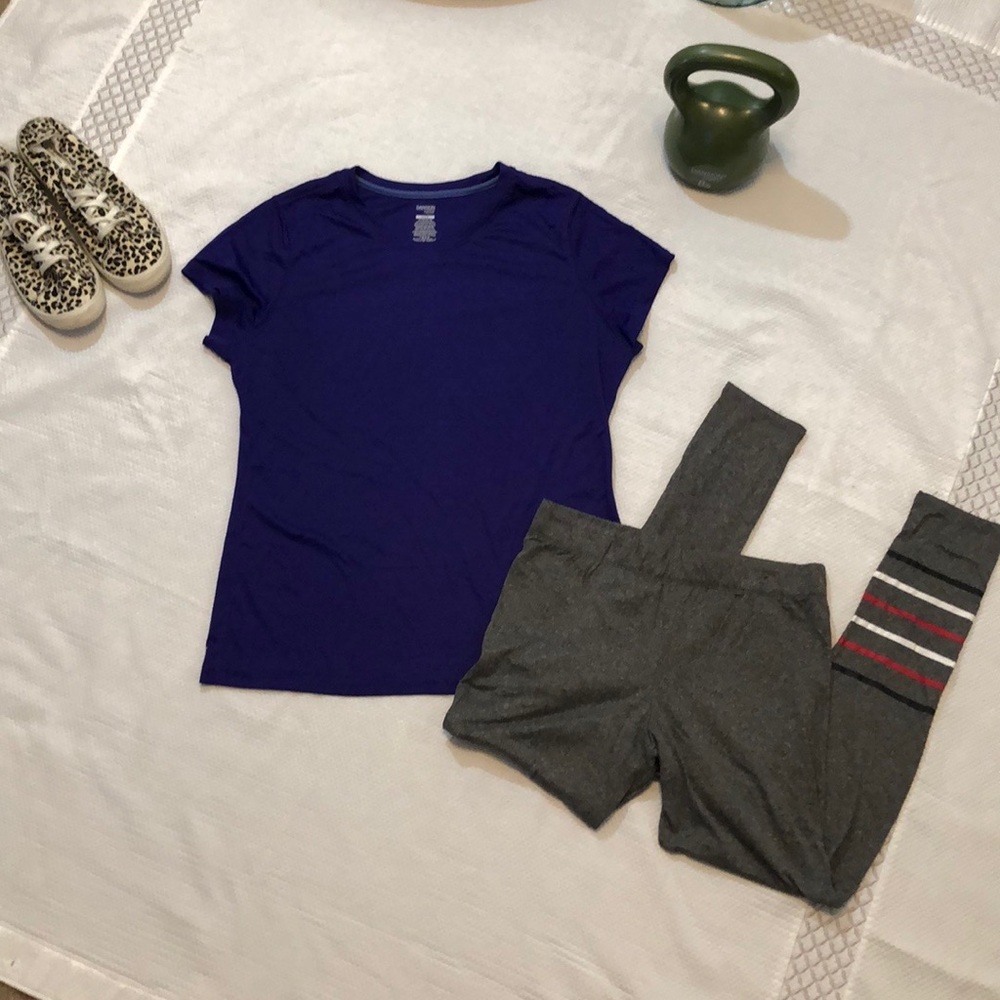 Rue 21 Leggings Gray with Red Large